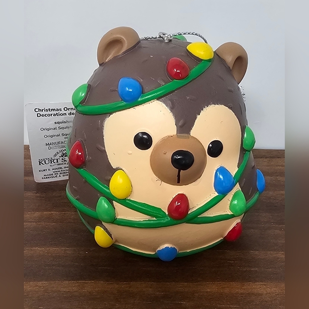 Squishmallows Holiday Christmas Ornament- Hans The Hedgehog Kurt Adler 2022 NEW